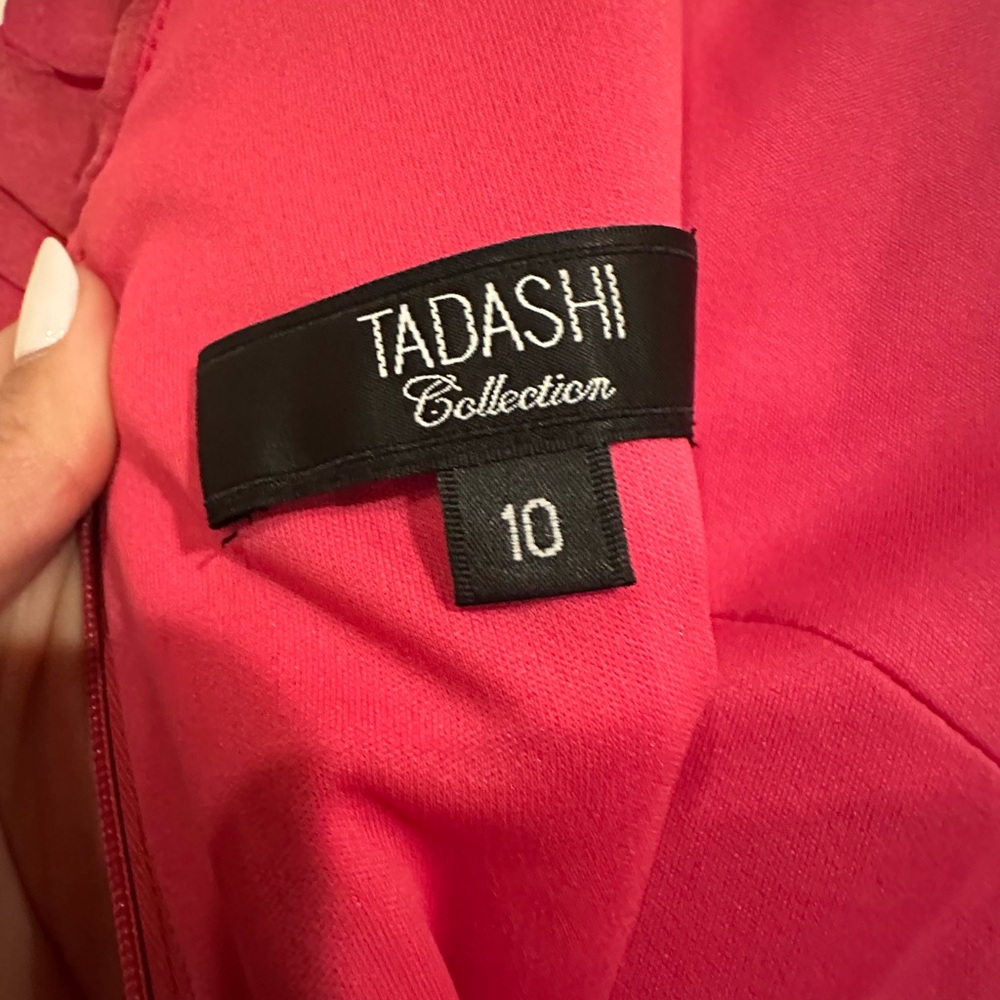 Tadashi Collection Dress Elegant Long Dress Pink Silk Evening Dress Size 10 - Picture 6 of 8